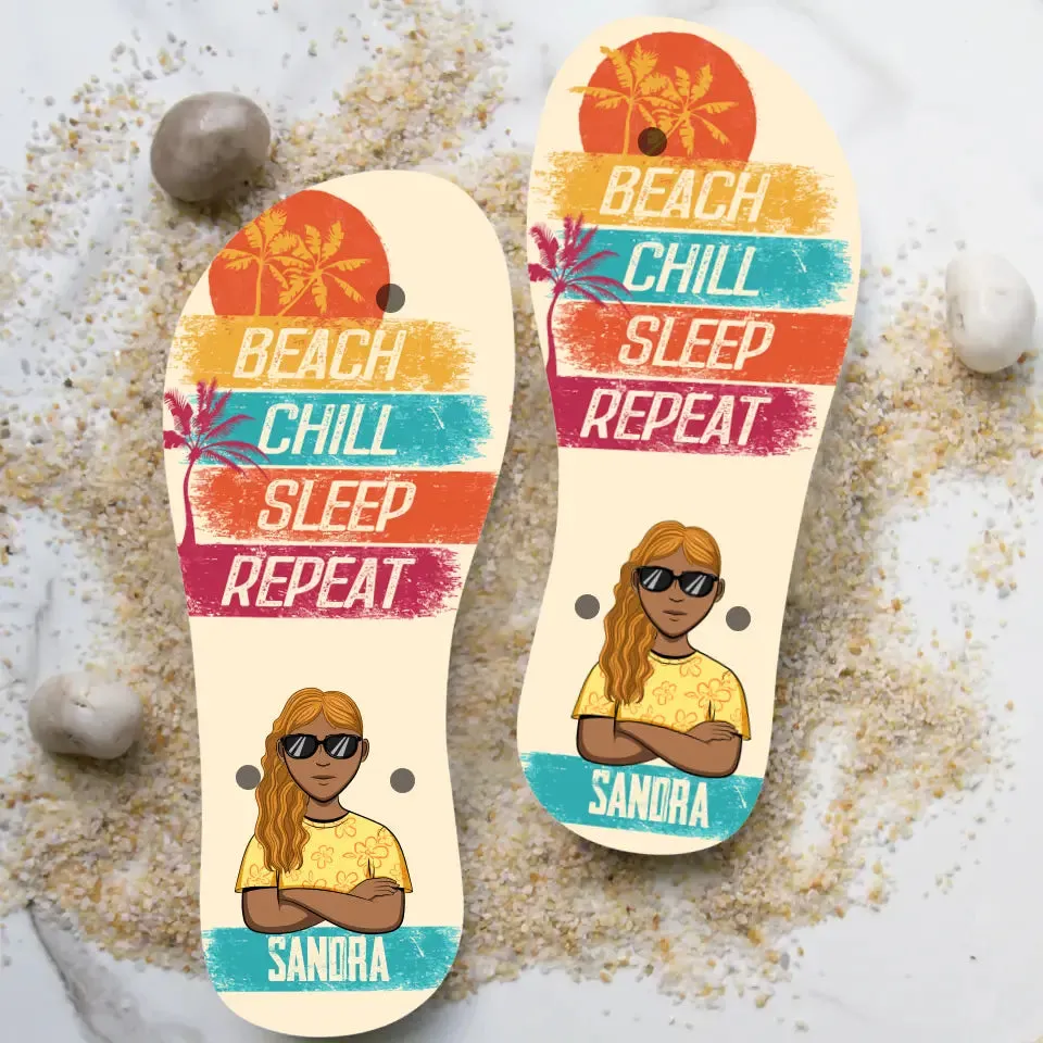 Beach Repeat - Freunde-Flipflops