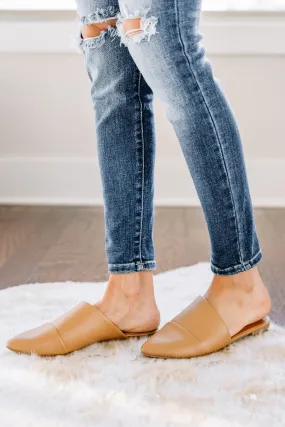 Best I've Ever Been Butterscotch Brown Flat Mules