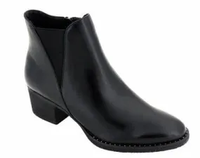 Biotime Women's Ellery Short Heeled Boots- Black