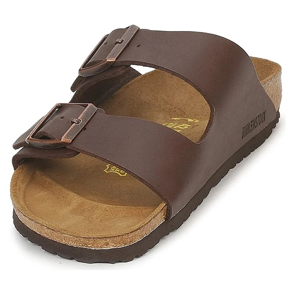 Birkenstock Unisex Brown Birko Flor 38 N Leather Arizona Sandal - 51703-38