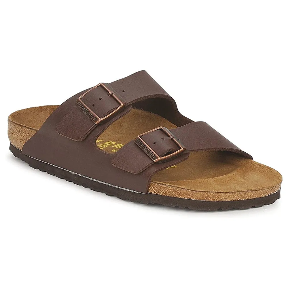 Birkenstock Unisex Brown Birko Flor 38 N Leather Arizona Sandal - 51703-38
