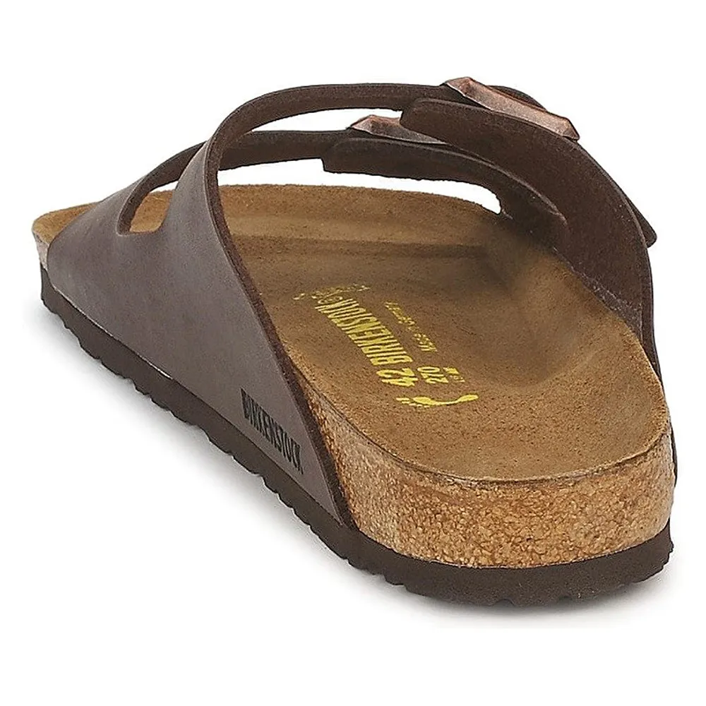 Birkenstock Unisex Brown Birko Flor 38 N Leather Arizona Sandal - 51703-38