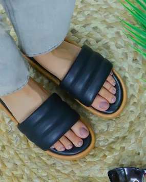 Black Snuggle Slides