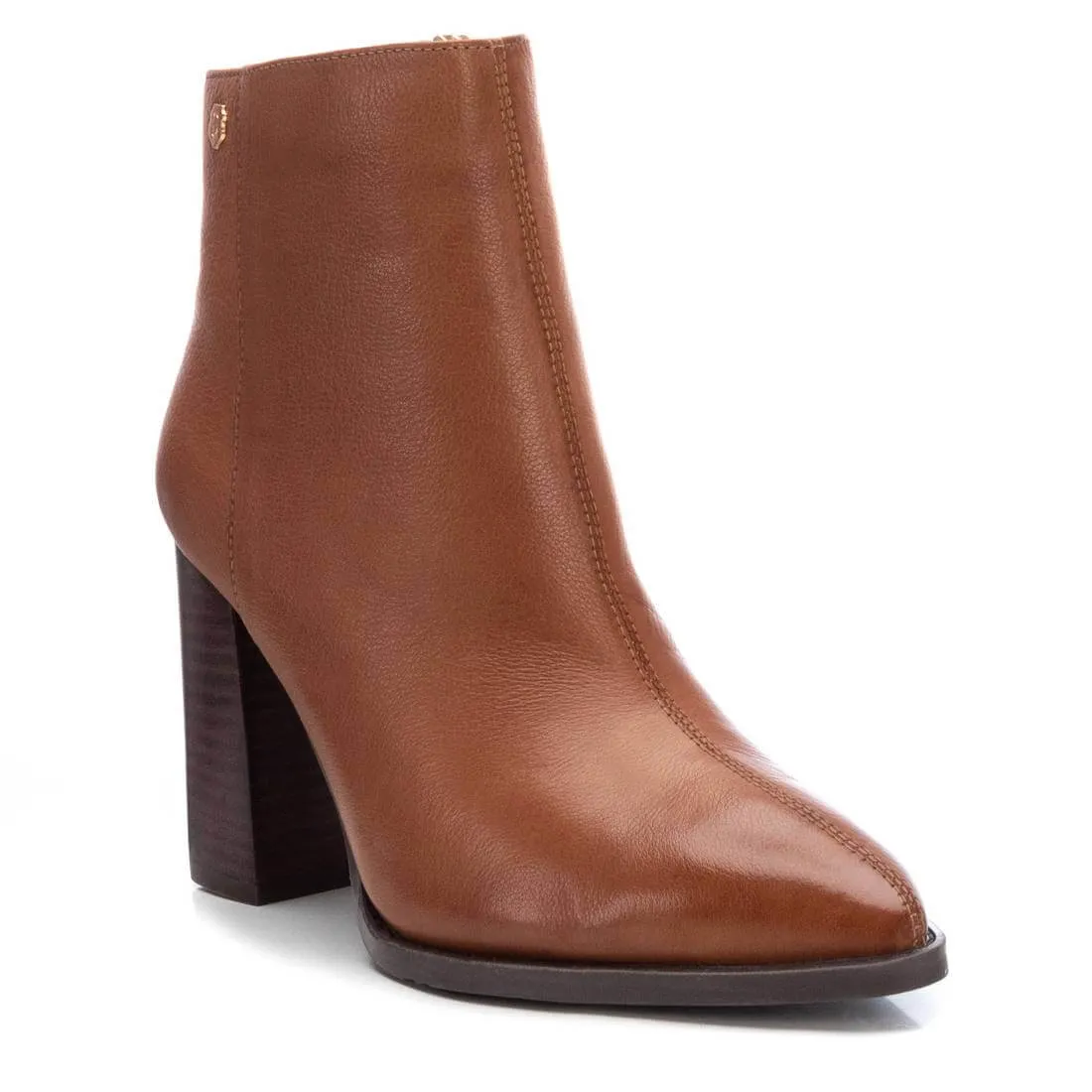 Carmela Tan High Heeled Pointed Toe Boots