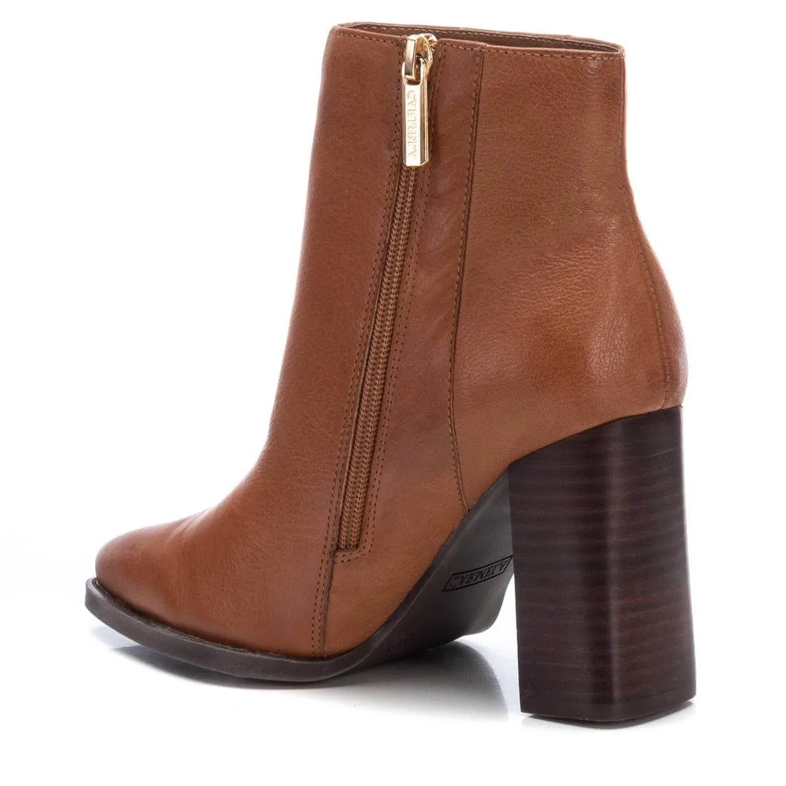 Carmela Tan High Heeled Pointed Toe Boots