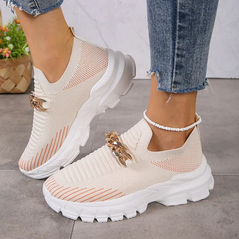 Casual ademende sneakers