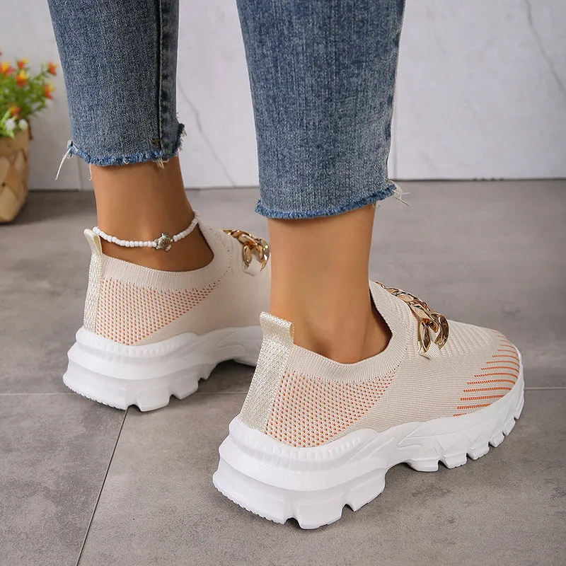 Casual ademende sneakers