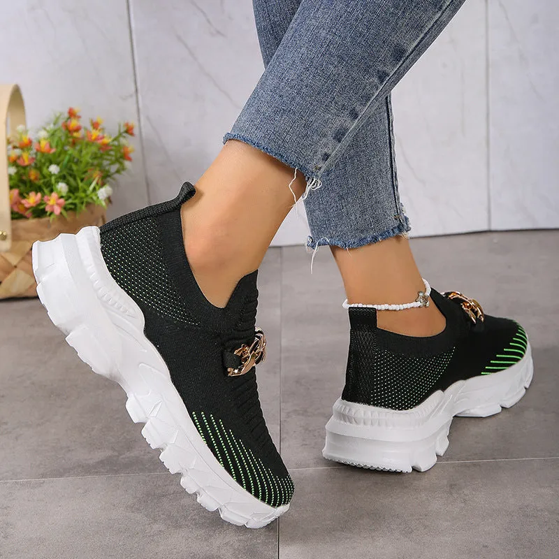 Casual ademende sneakers