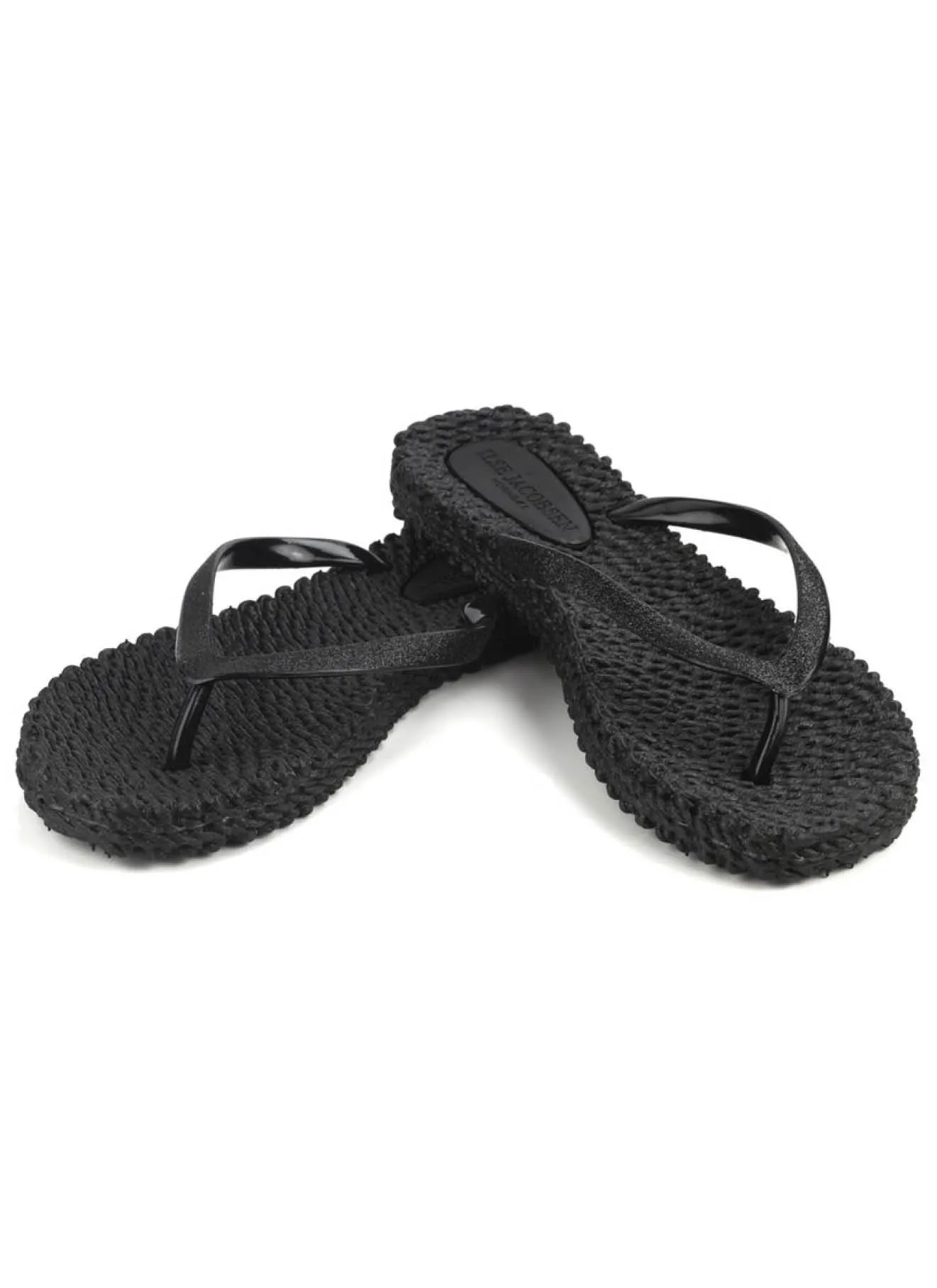 Cheerful Black Glitter