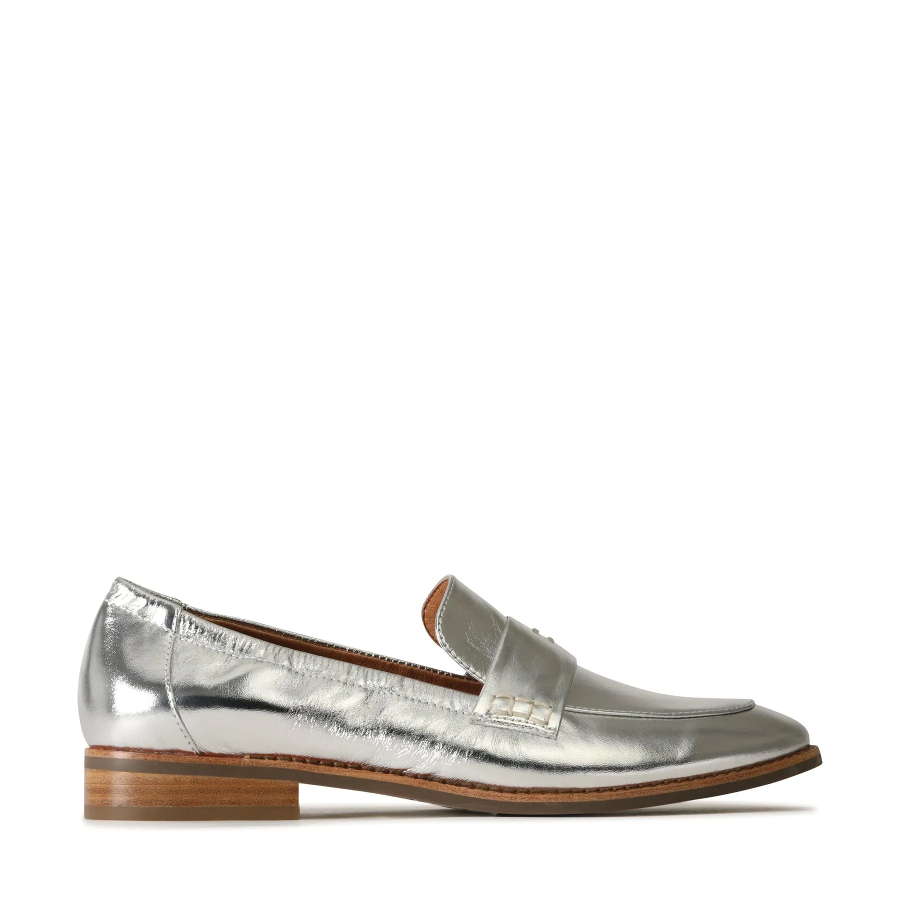 CHILE LEATHER METALLIC LOAFERS