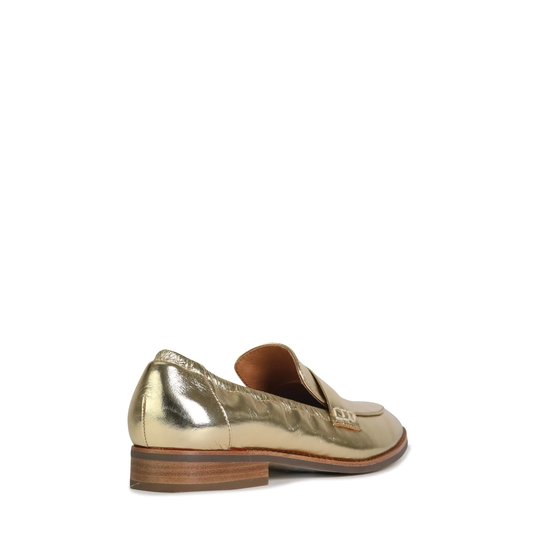 CHILE LEATHER METALLIC LOAFERS