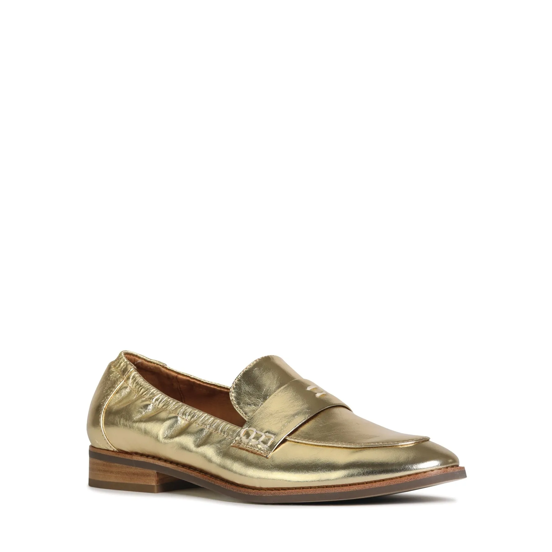 CHILE LEATHER METALLIC LOAFERS