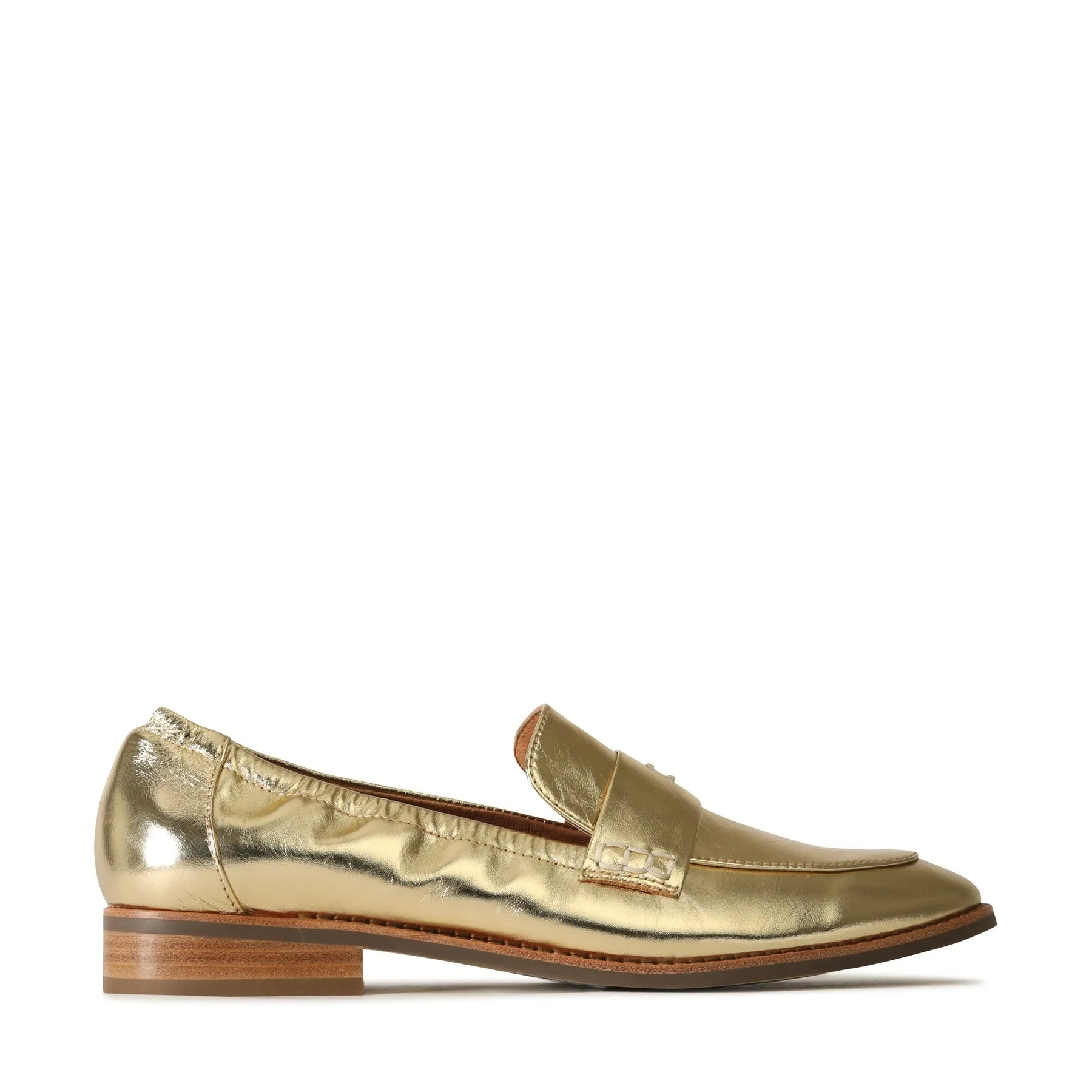 CHILE LEATHER METALLIC LOAFERS