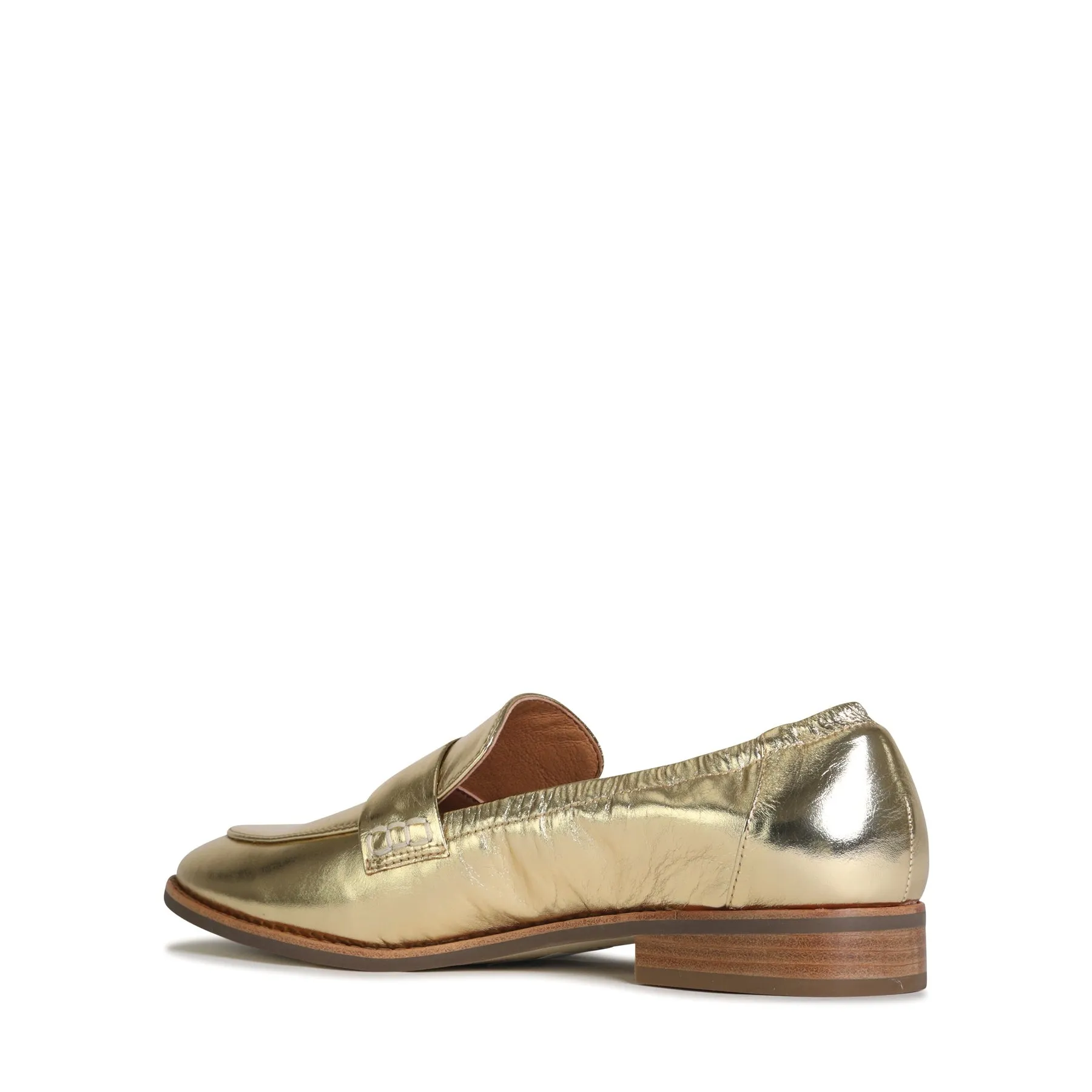 CHILE LEATHER METALLIC LOAFERS