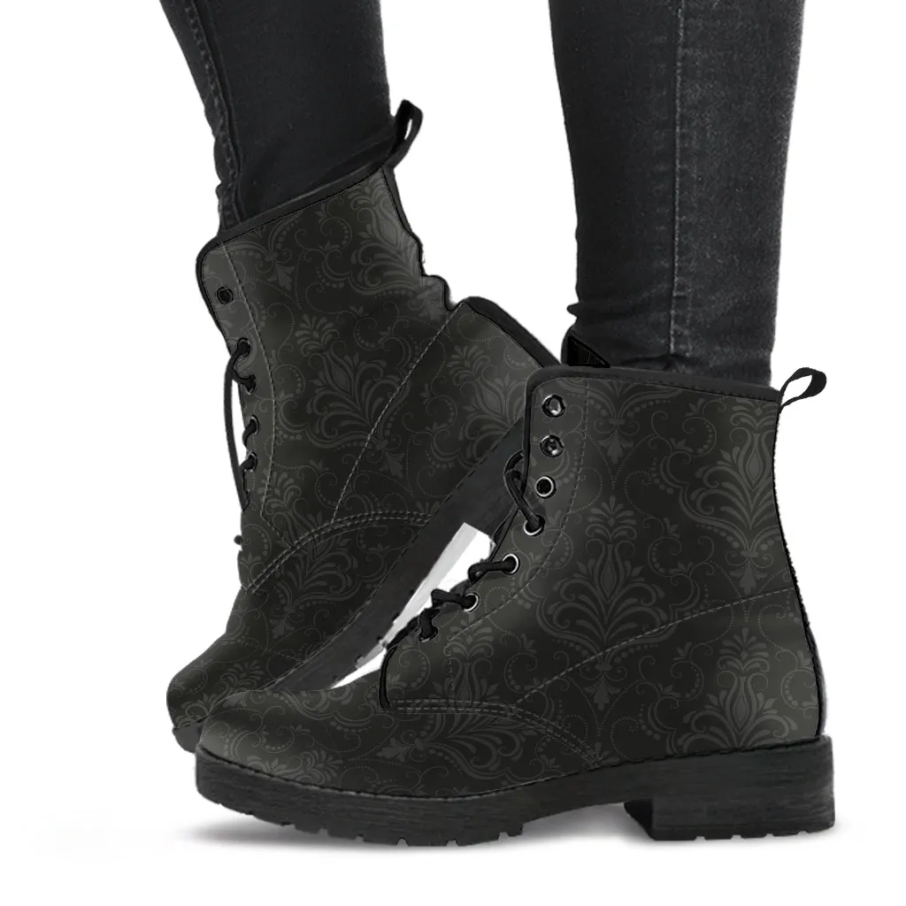 Combat Boots - Classic Pattern #113 | Unisex Boots, Custom Shoes, Hippie Boots, Lace Up Boots, 90s Boots, Women's Boots, Boots Men