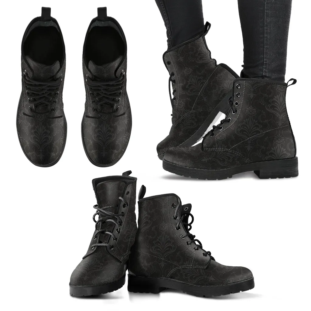 Combat Boots - Classic Pattern #113 | Unisex Boots, Custom Shoes, Hippie Boots, Lace Up Boots, 90s Boots, Women's Boots, Boots Men