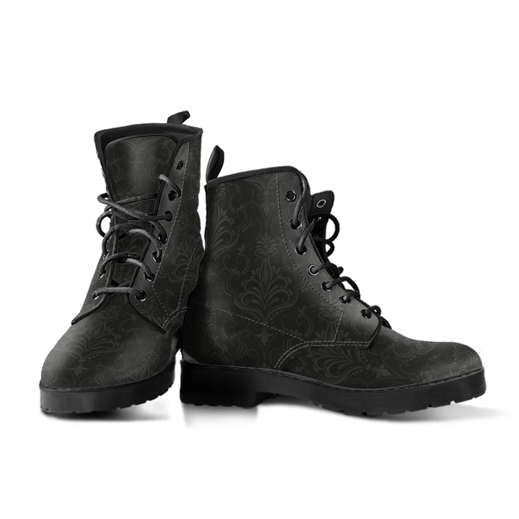 Combat Boots - Classic Pattern #113 | Unisex Boots, Custom Shoes, Hippie Boots, Lace Up Boots, 90s Boots, Women's Boots, Boots Men