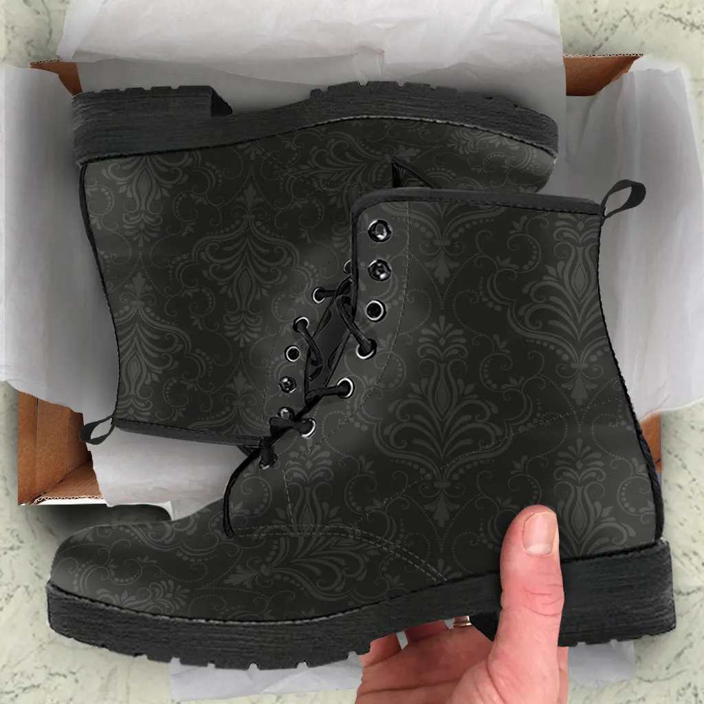 Combat Boots - Classic Pattern #113 | Unisex Boots, Custom Shoes, Hippie Boots, Lace Up Boots, 90s Boots, Women's Boots, Boots Men