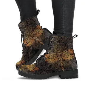 Combat Boots - Dragonfly | Vegan Lace Up Boots, Women’s Boots, Custom Shoes