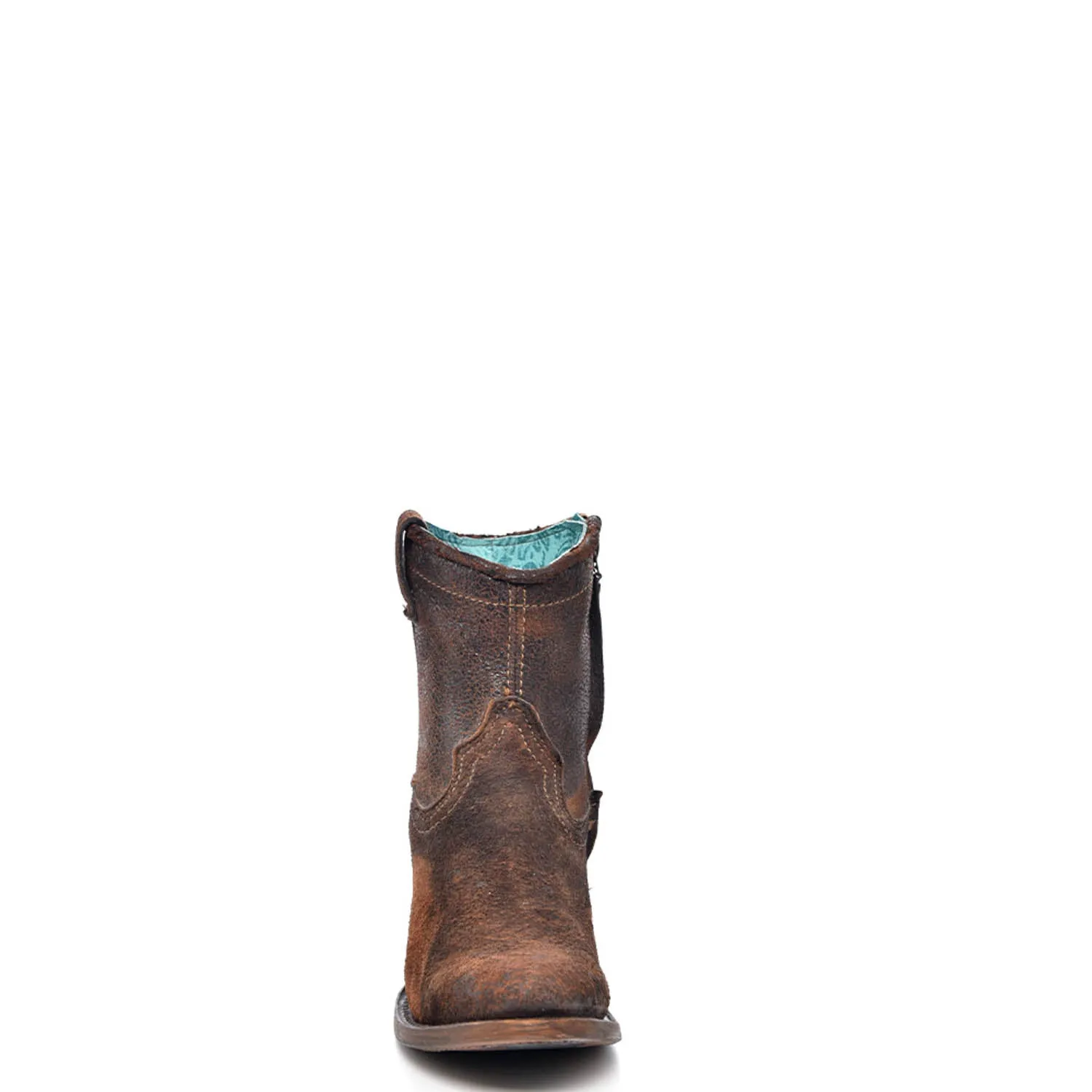 Corral Boots Womens Leather Abstract Lamb Chocolate Shortie Cowgirl