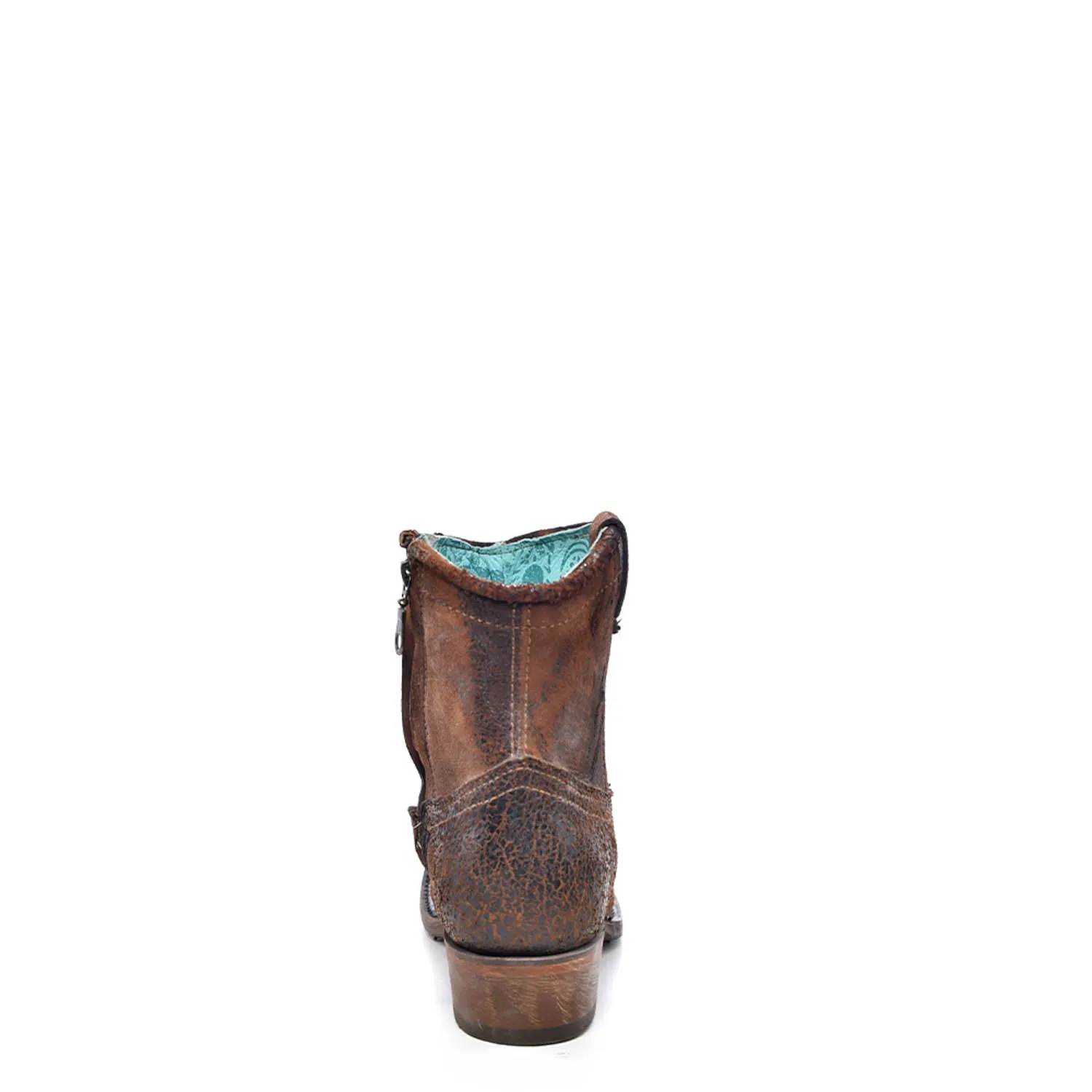 Corral Boots Womens Leather Abstract Lamb Chocolate Shortie Cowgirl