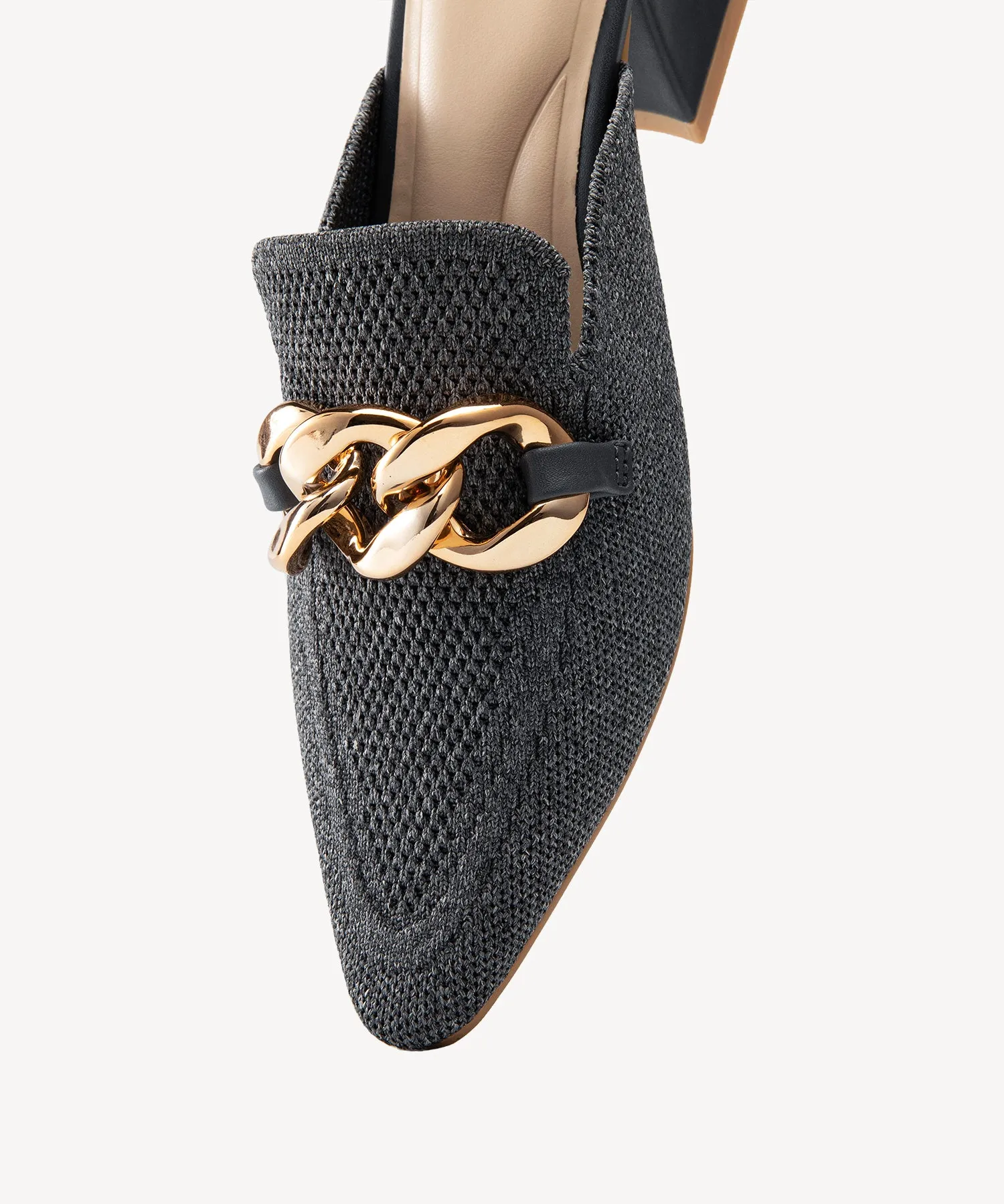CosyCove Pointed Toe Heeled Mules