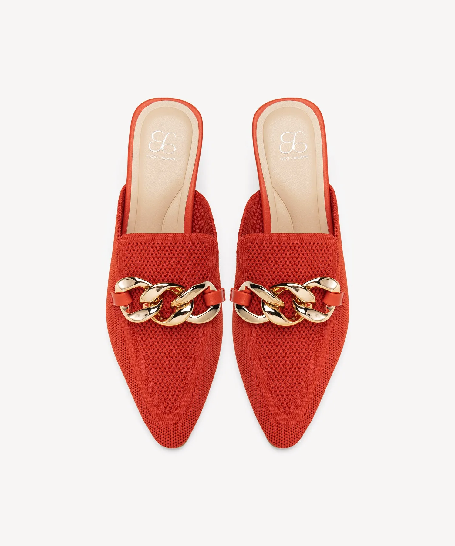 CosyCove Pointed Toe Heeled Mules