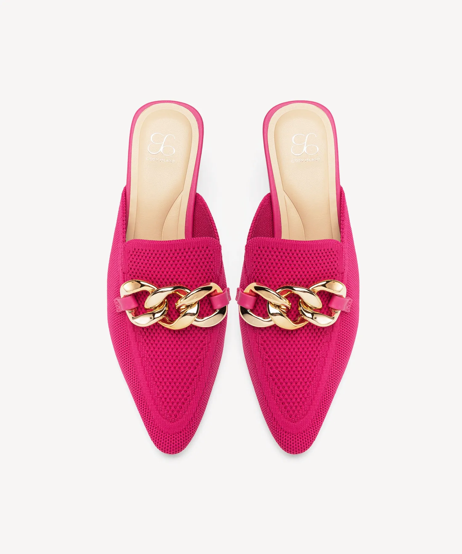 CosyCove Pointed Toe Heeled Mules