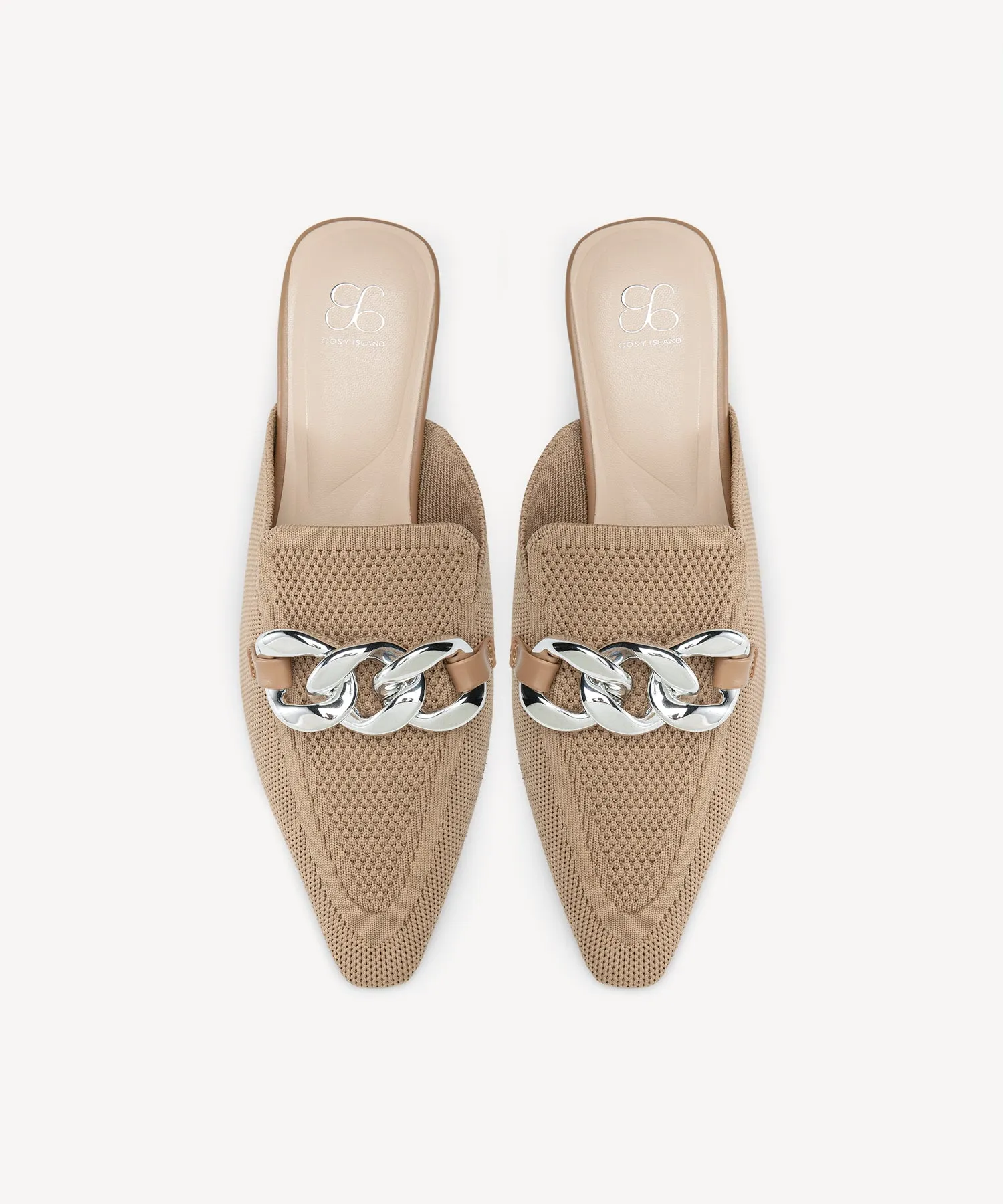 CosyCove Pointed Toe Heeled Mules
