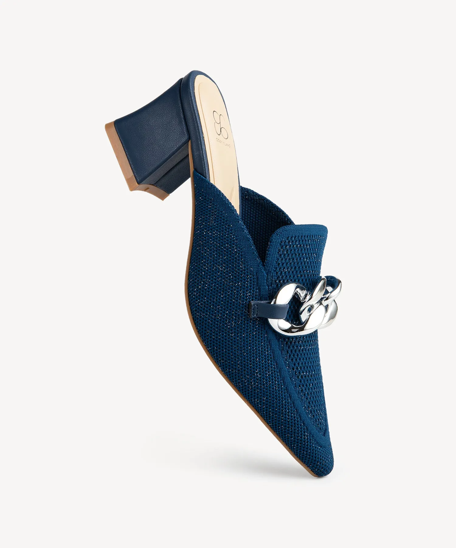 CosyCove Pointed Toe Heeled Mules