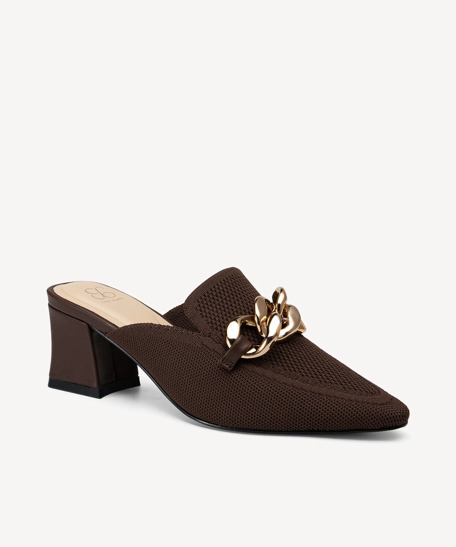 CosyCove Pointed Toe Heeled Mules