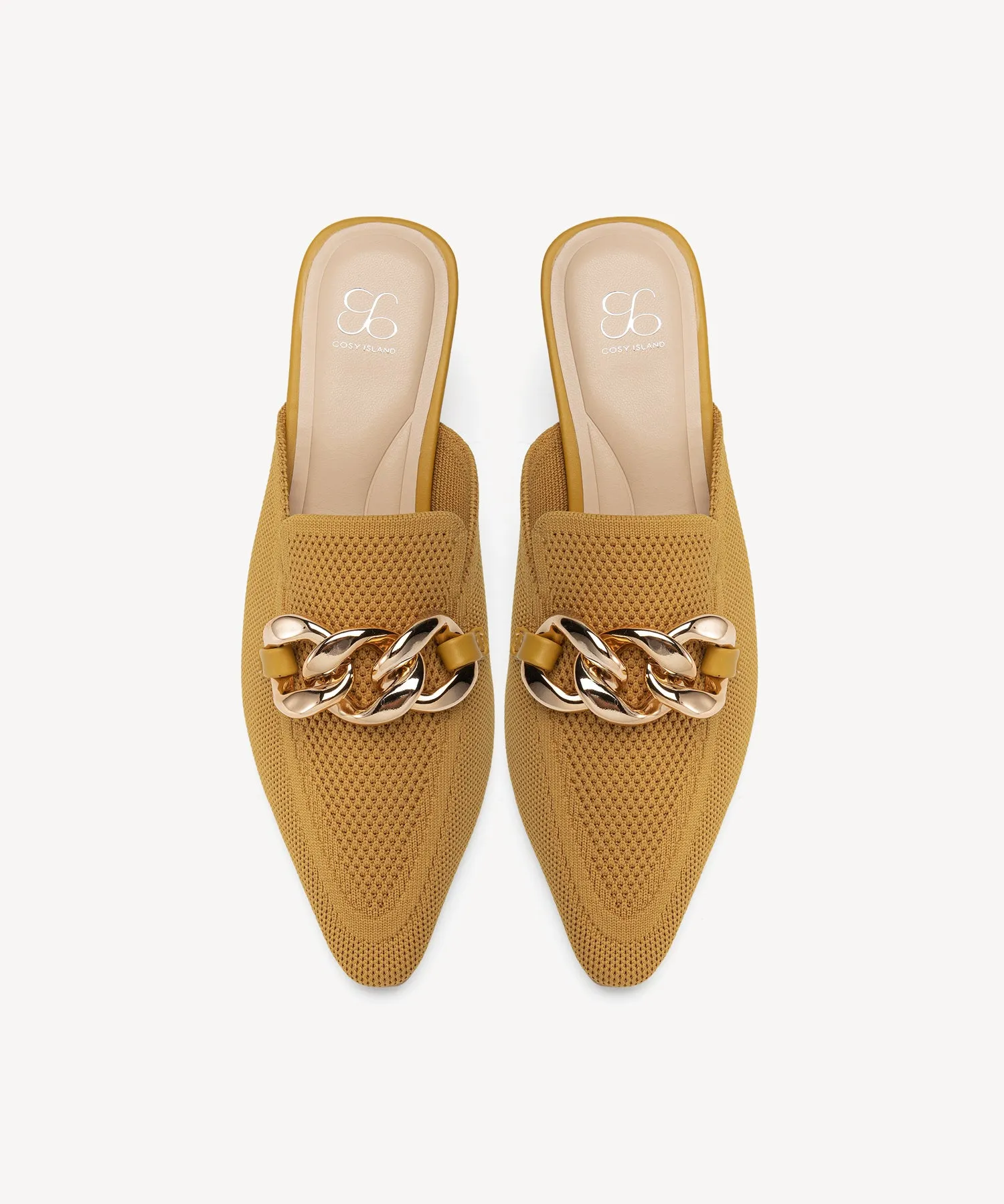 CosyCove Pointed Toe Heeled Mules