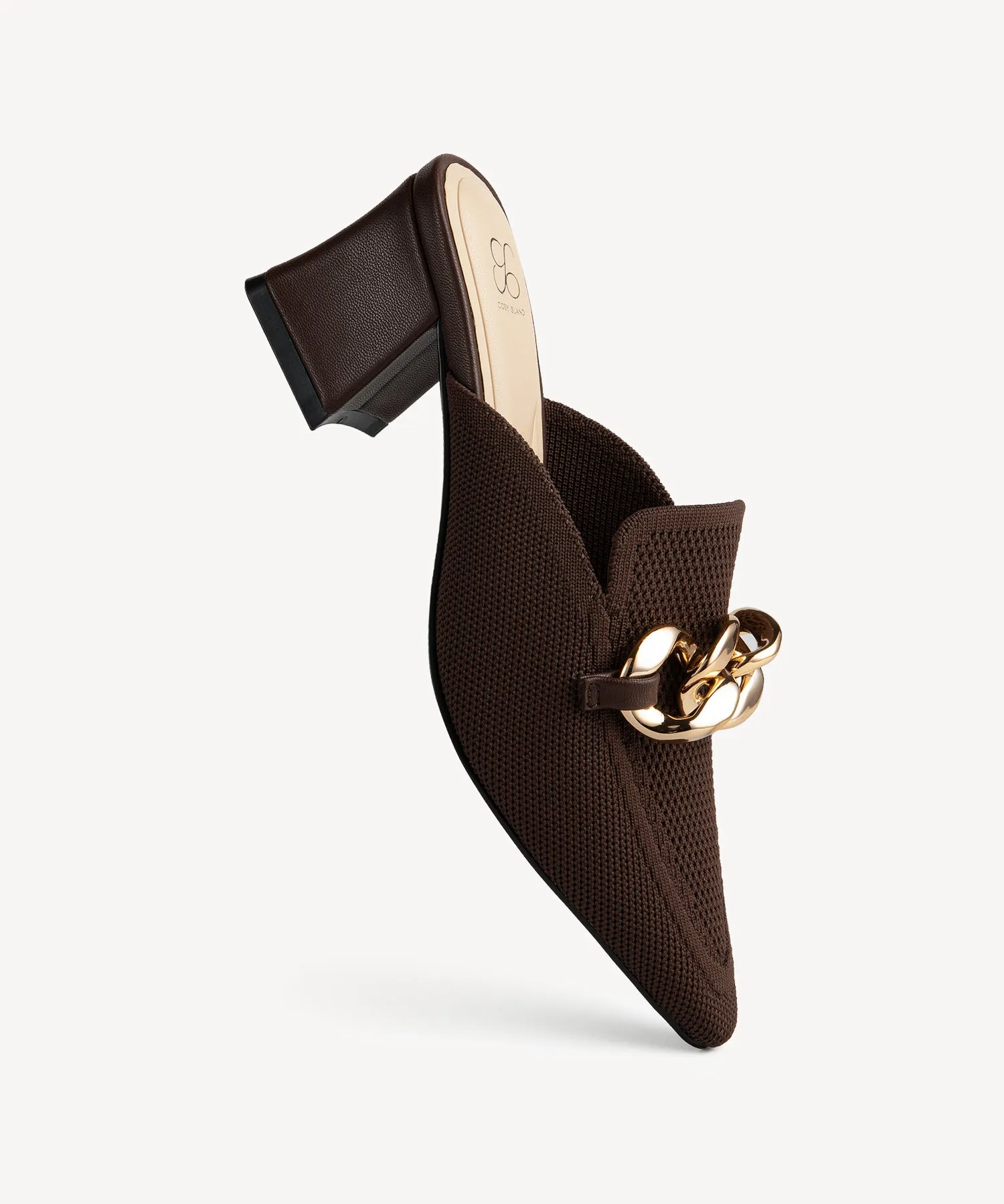 CosyCove Pointed Toe Heeled Mules