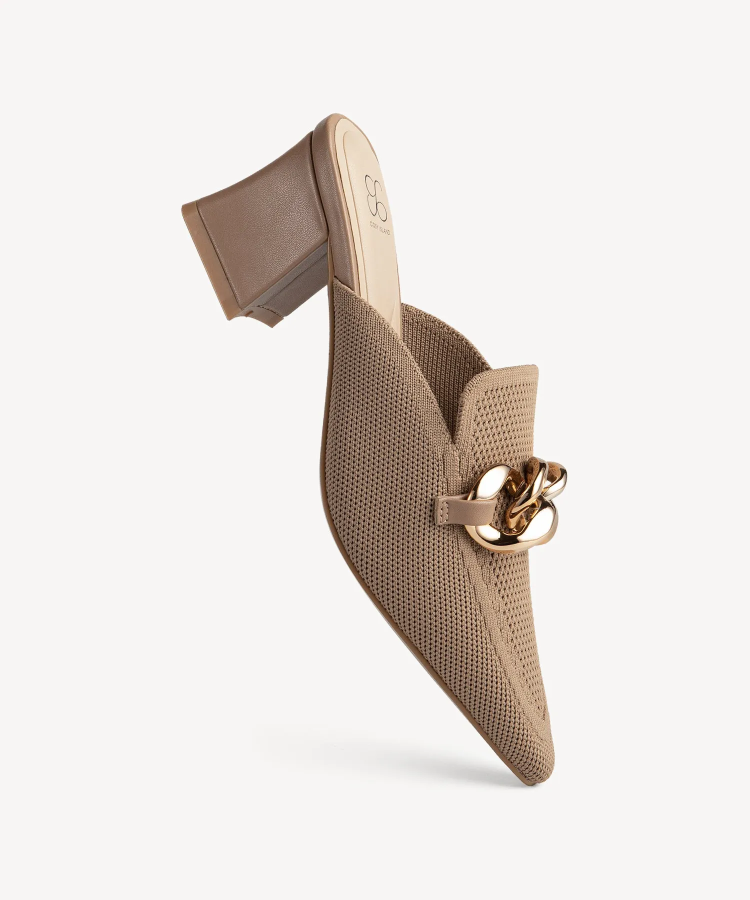 CosyCove Pointed Toe Heeled Mules