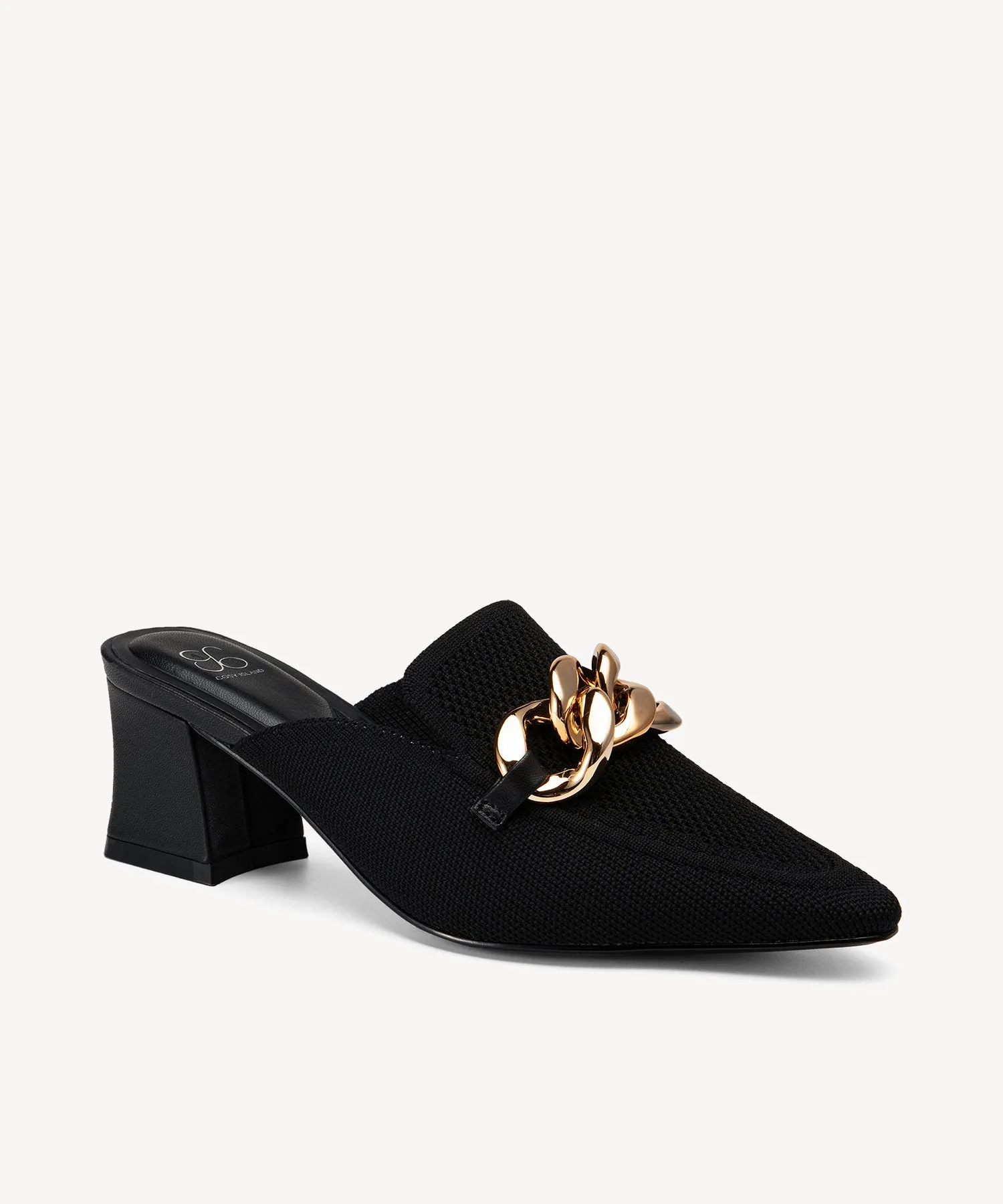 CosyCove Pointed Toe Heeled Mules