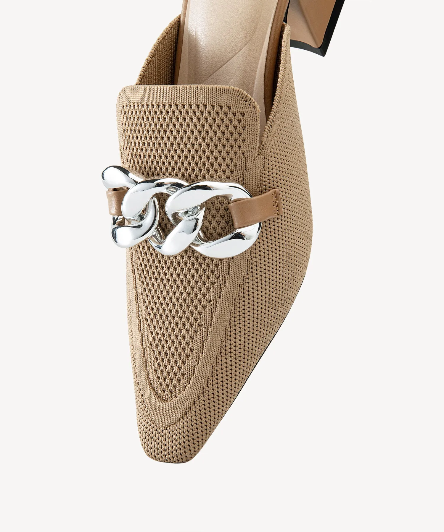 CosyCove Pointed Toe Heeled Mules