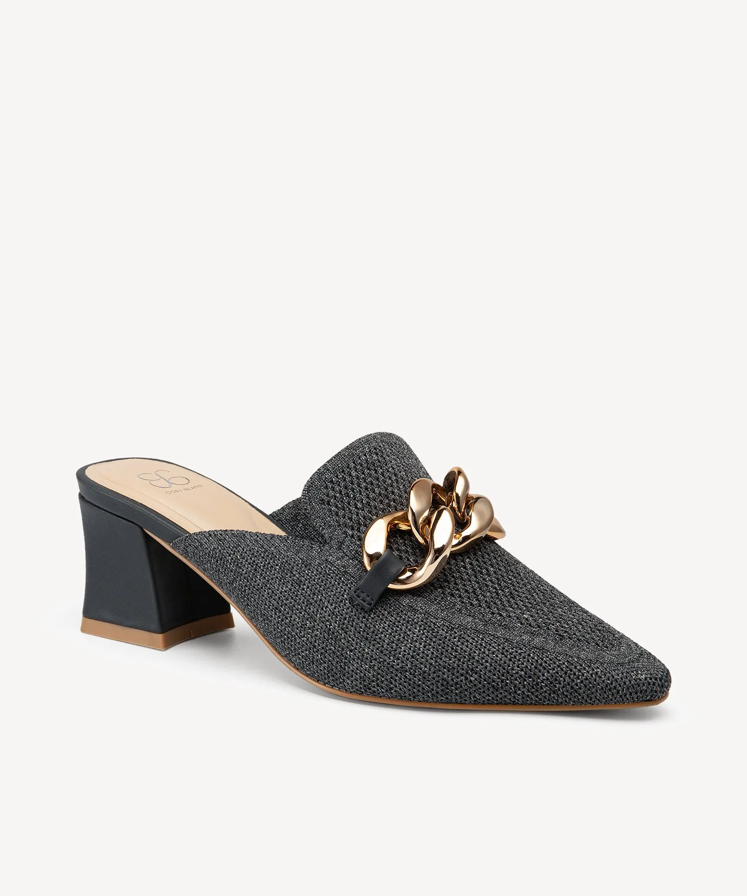 CosyCove Pointed Toe Heeled Mules