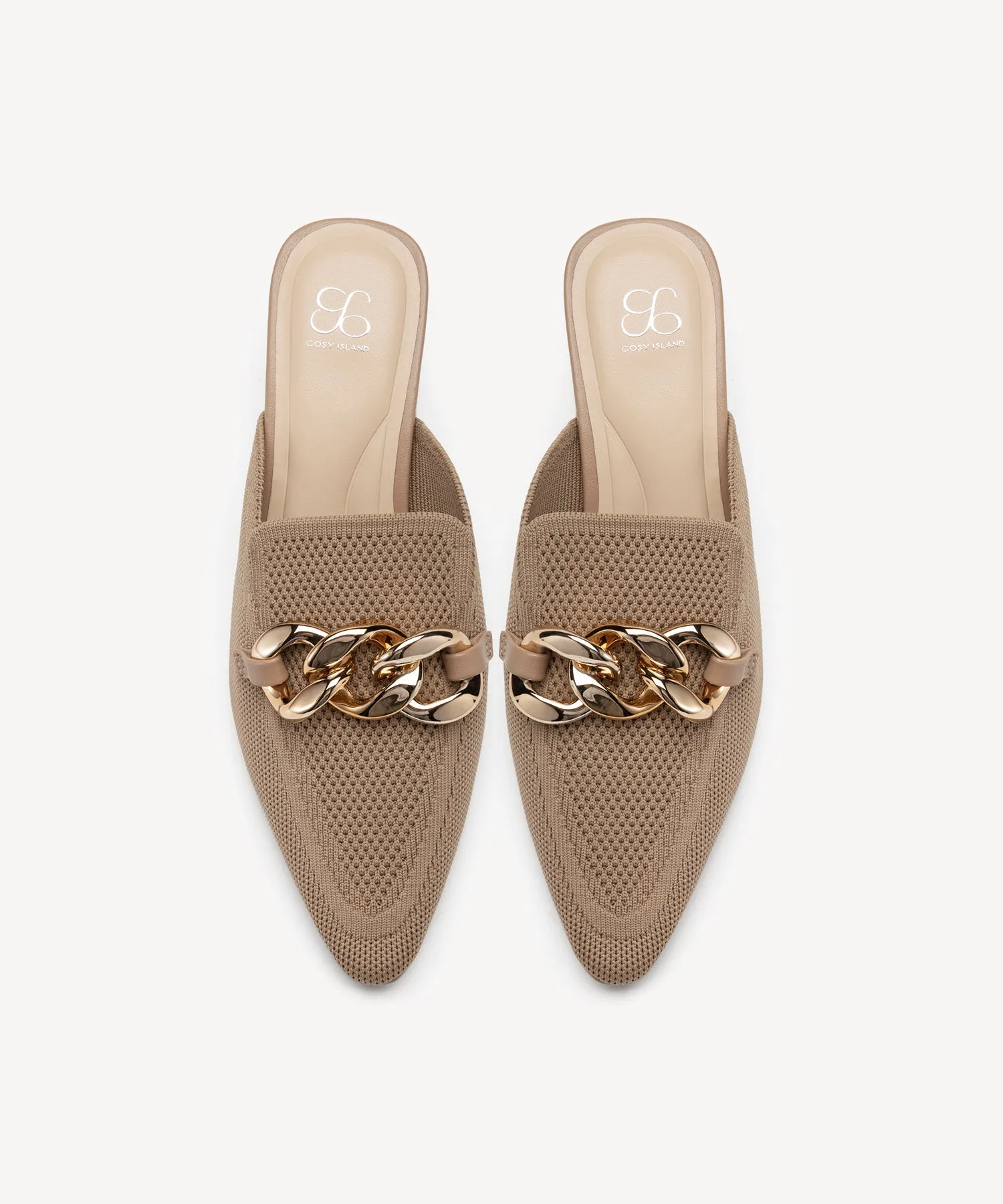 CosyCove Pointed Toe Heeled Mules