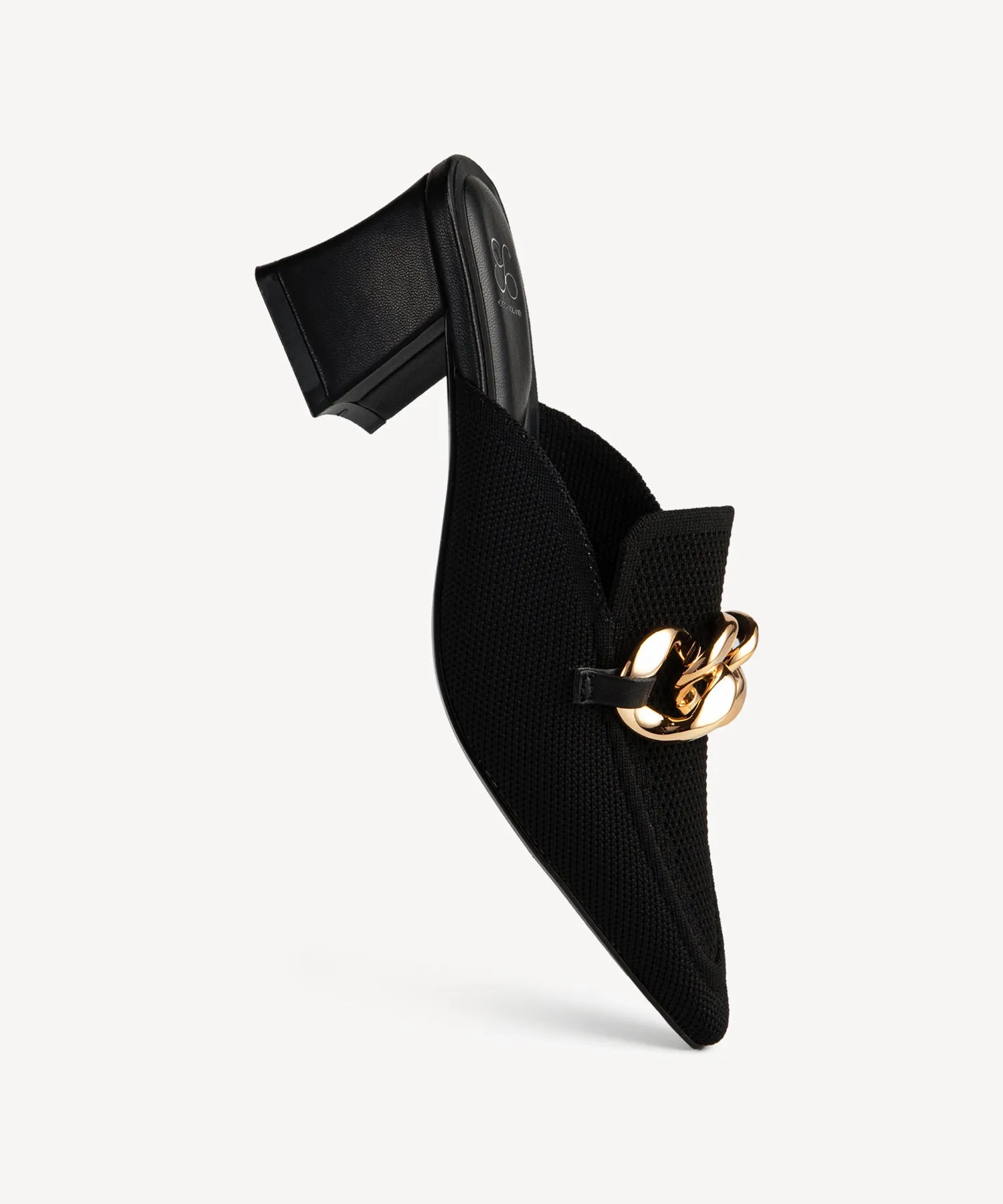 CosyCove Pointed Toe Heeled Mules