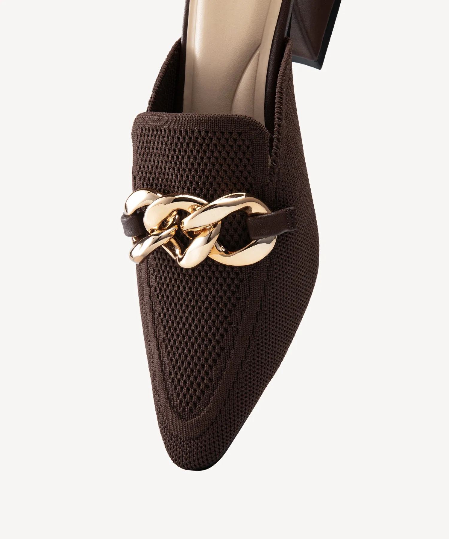 CosyCove Pointed Toe Heeled Mules