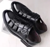 Cowhide Soft Breathable Hollow Sandals