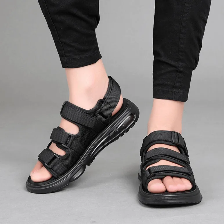 Fashion Men's Breathable Non-Slip Sandals / Luxury Male Soft Outdoor Sandals