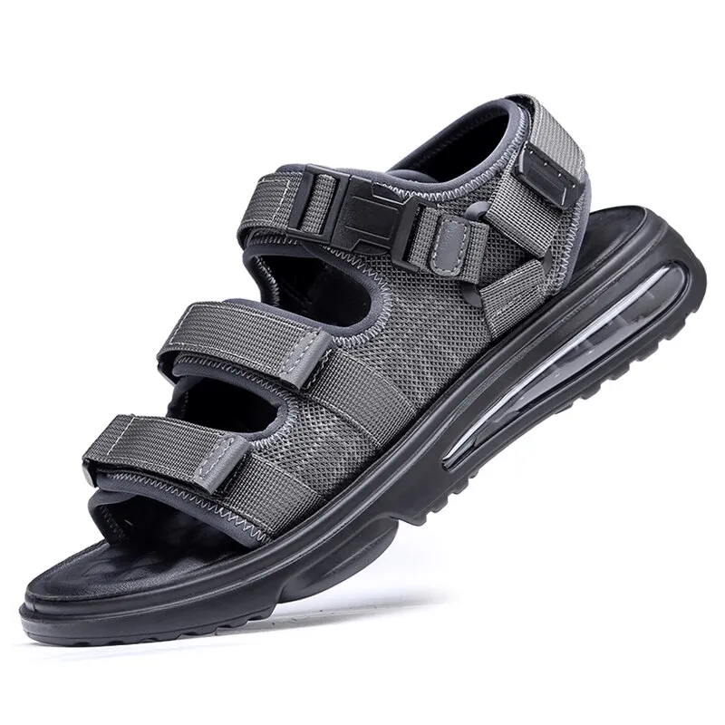 Fashion Men's Breathable Non-Slip Sandals / Luxury Male Soft Outdoor Sandals