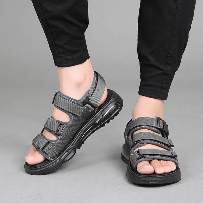 Fashion Men's Breathable Non-Slip Sandals / Luxury Male Soft Outdoor Sandals