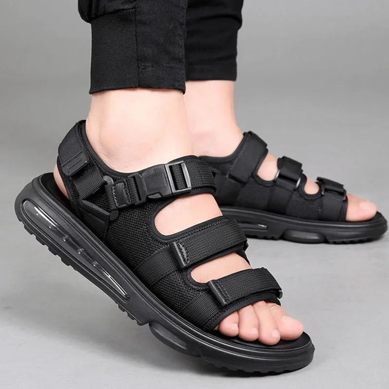 Fashion Men's Breathable Non-Slip Sandals / Luxury Male Soft Outdoor Sandals