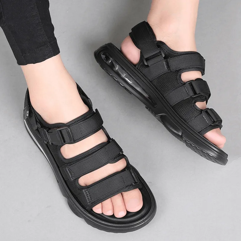 Fashion Men's Breathable Non-Slip Sandals / Luxury Male Soft Outdoor Sandals