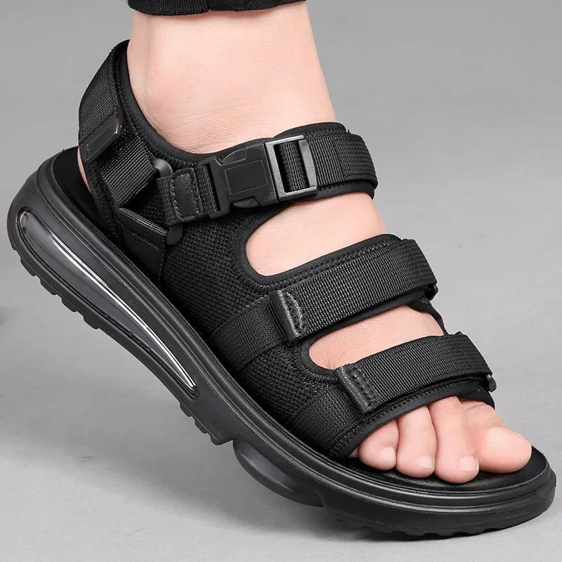 Fashion Men's Breathable Non-Slip Sandals / Luxury Male Soft Outdoor Sandals