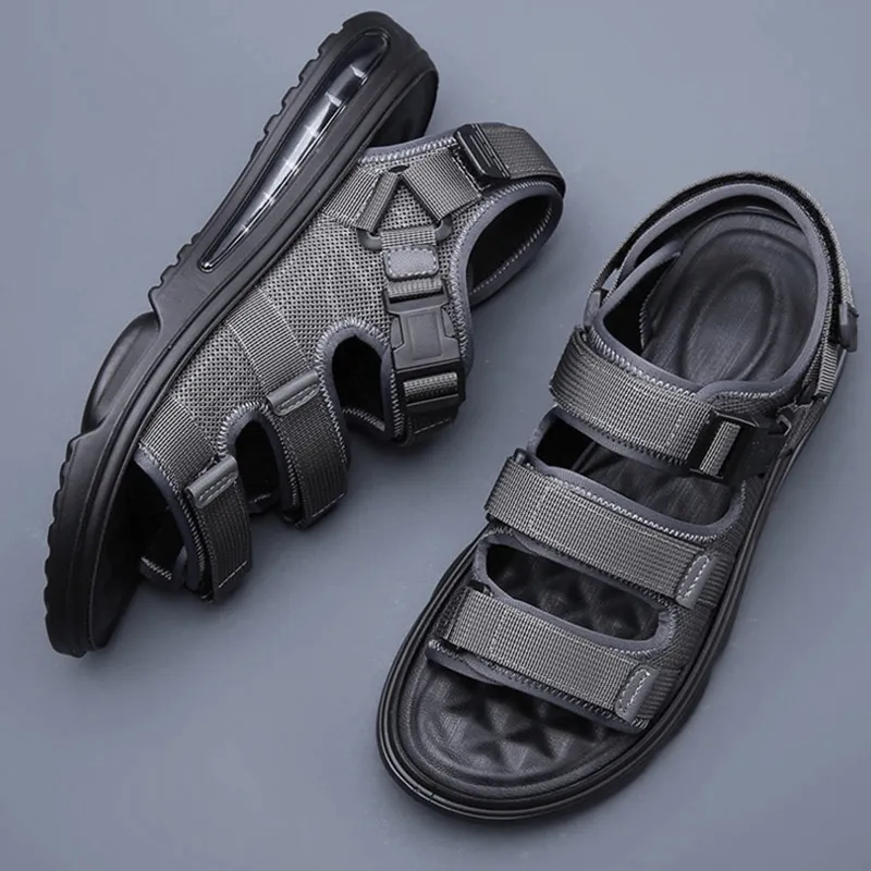 Fashion Men's Breathable Non-Slip Sandals / Luxury Male Soft Outdoor Sandals