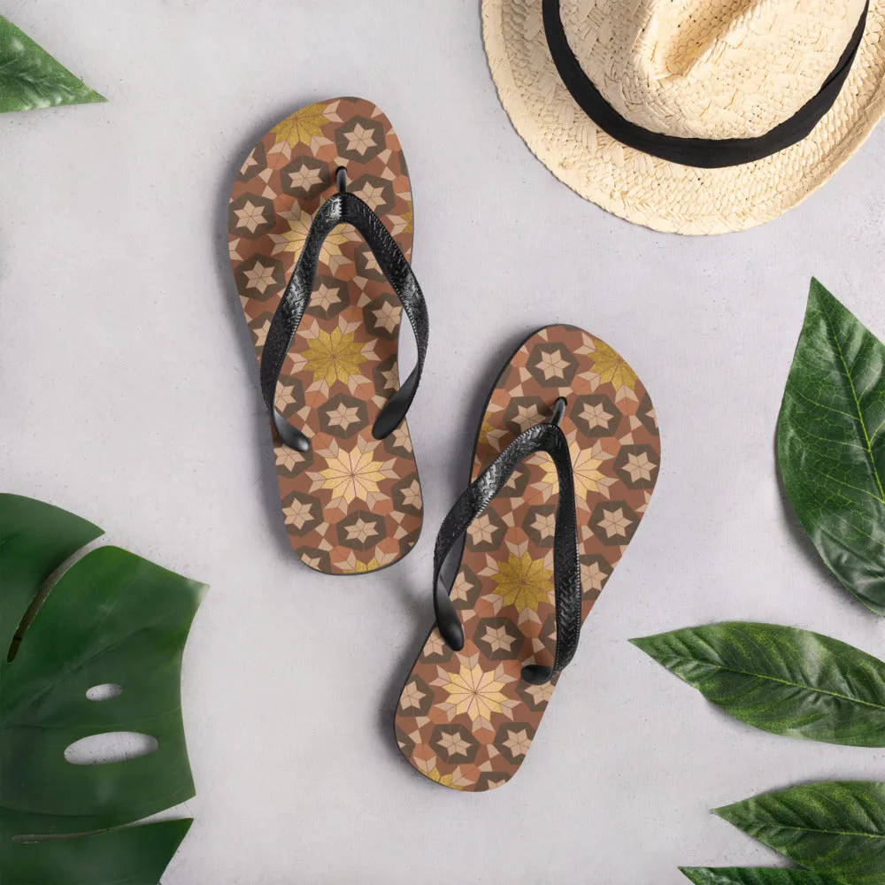 Flip-Flops - Geometric Star - Boho Morocco