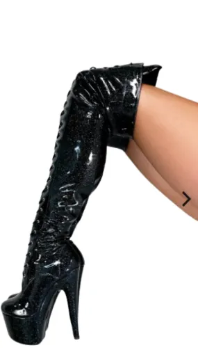 Hella Heels: Glitterati Thigh HIgh Sin City 7" - INSTORE